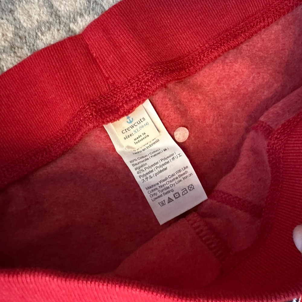Crewcuts (Boys)Red Joggers Vibrant Knit
